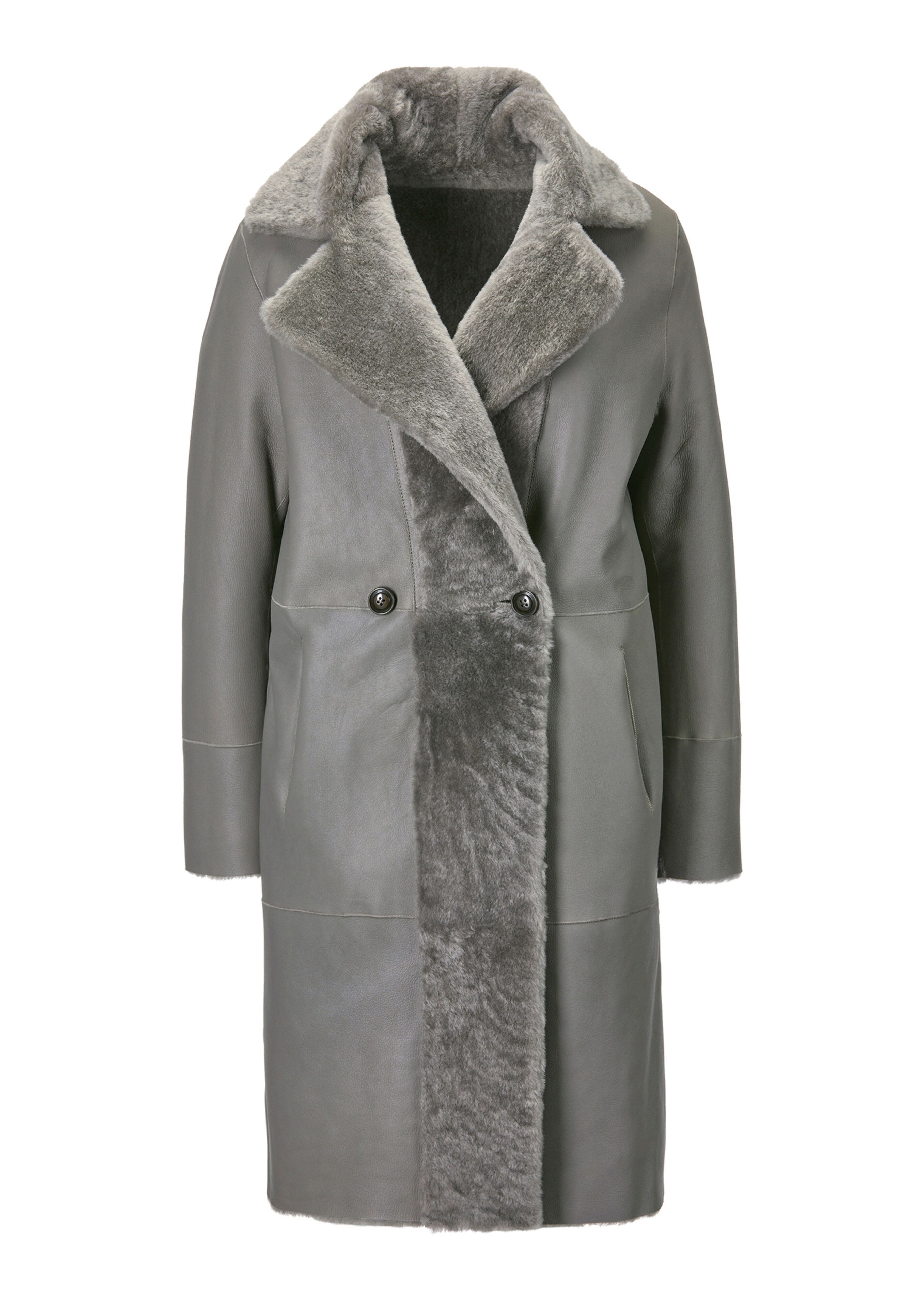 Wendemantel aus Merino-Lammfell