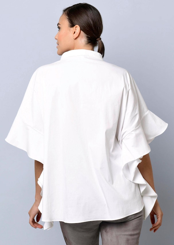 Oversizedbluse mit großem Volantärmel 2