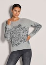 Kaschmir-Pullover mit wertvollem Druck thumbnail 1