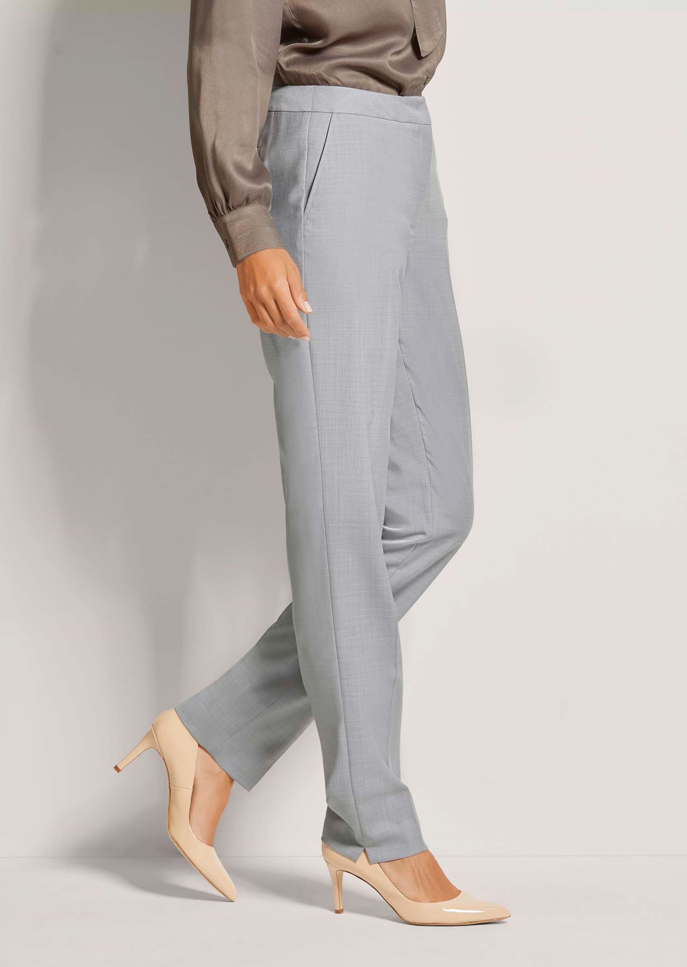 Trousers in stone grey / melange