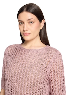 Luftiger Ajourpullover mit Pailletten thumbnail 4