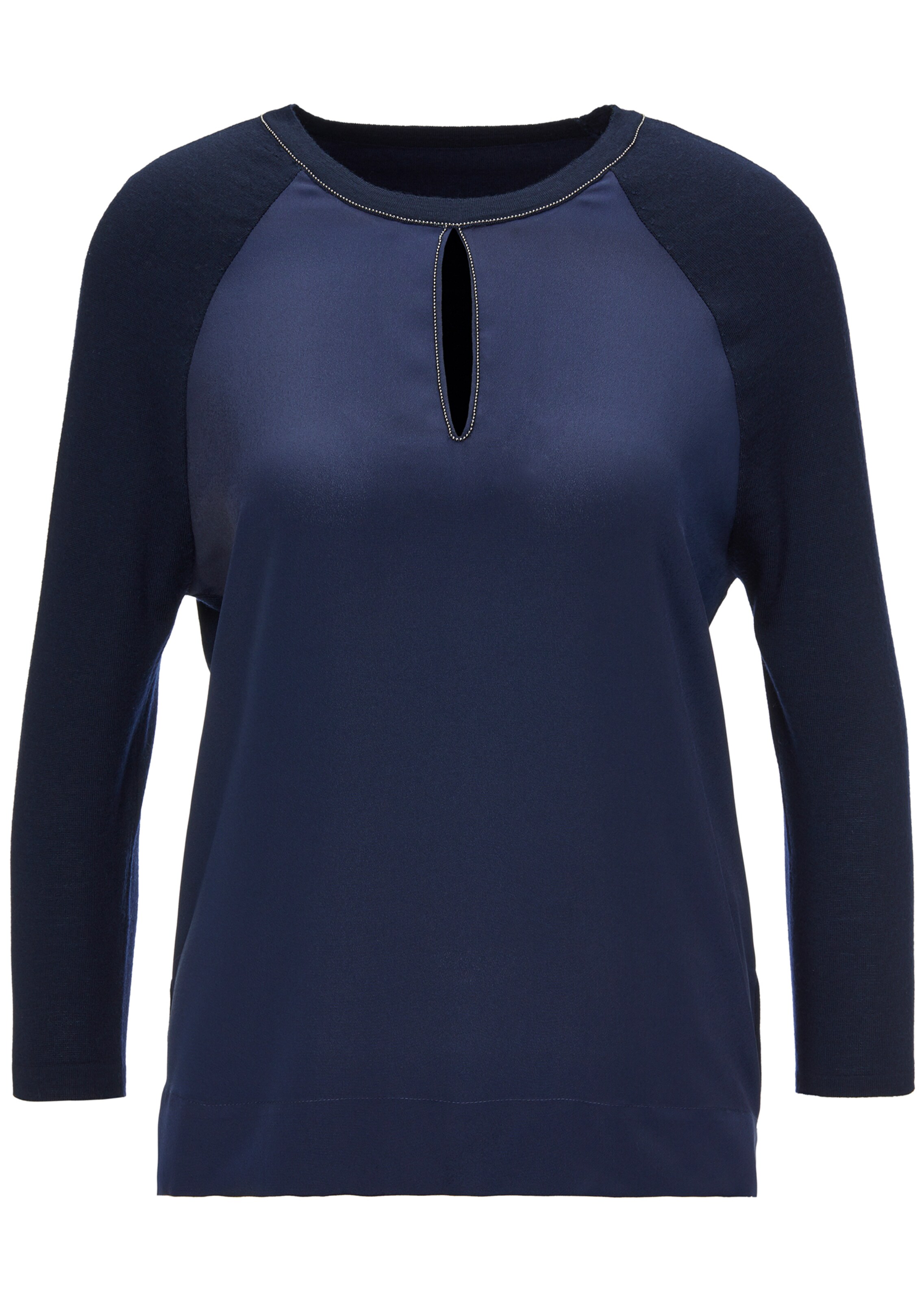 Jumper in a mix of materials
