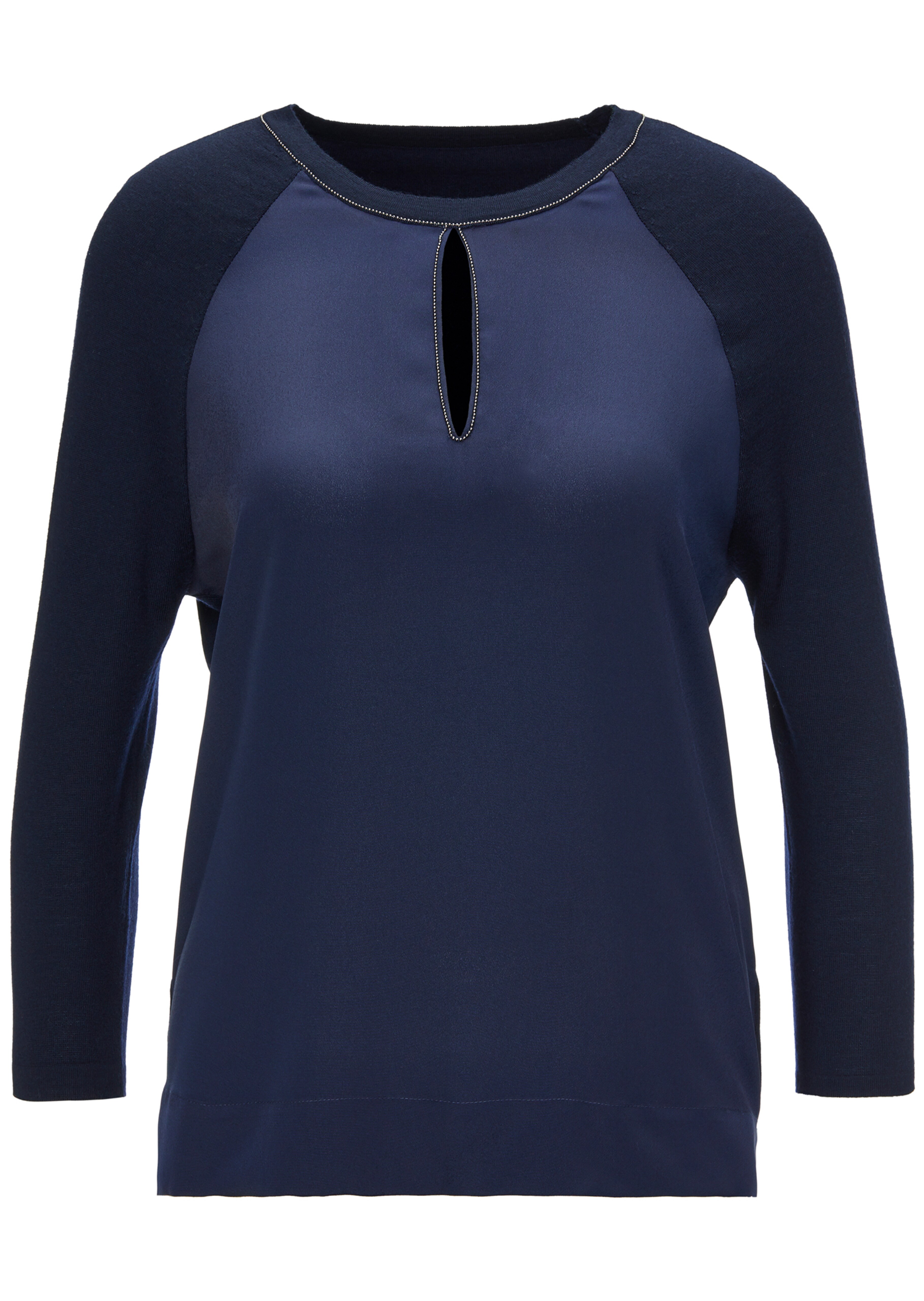 Jumper in a mix of materials