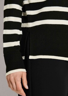 Streifen-Pullover mit Stehkragen thumbnail 5