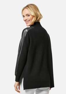 Jumper with faux leather thumbnail 3