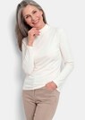 Shirt met lange mouwen en opstaande kraag, van katoen thumbnail 4
