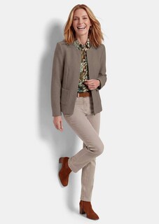 Jacke in Bouclé-Optik mit Baumwolle thumbnail 4