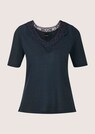 Kurzarm-Shirt aus Leinen mit feinem Spitzen-Akzent thumbnail 6