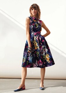 Jacquard-Kleid mit Unikat-Print thumbnail 2