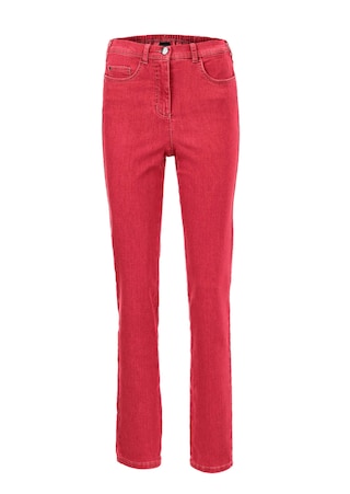 rot Bequeme High-Stretch-Jeans