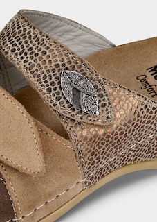 Mules en cuir avec semelle à mémoire de forme thumbnail 3