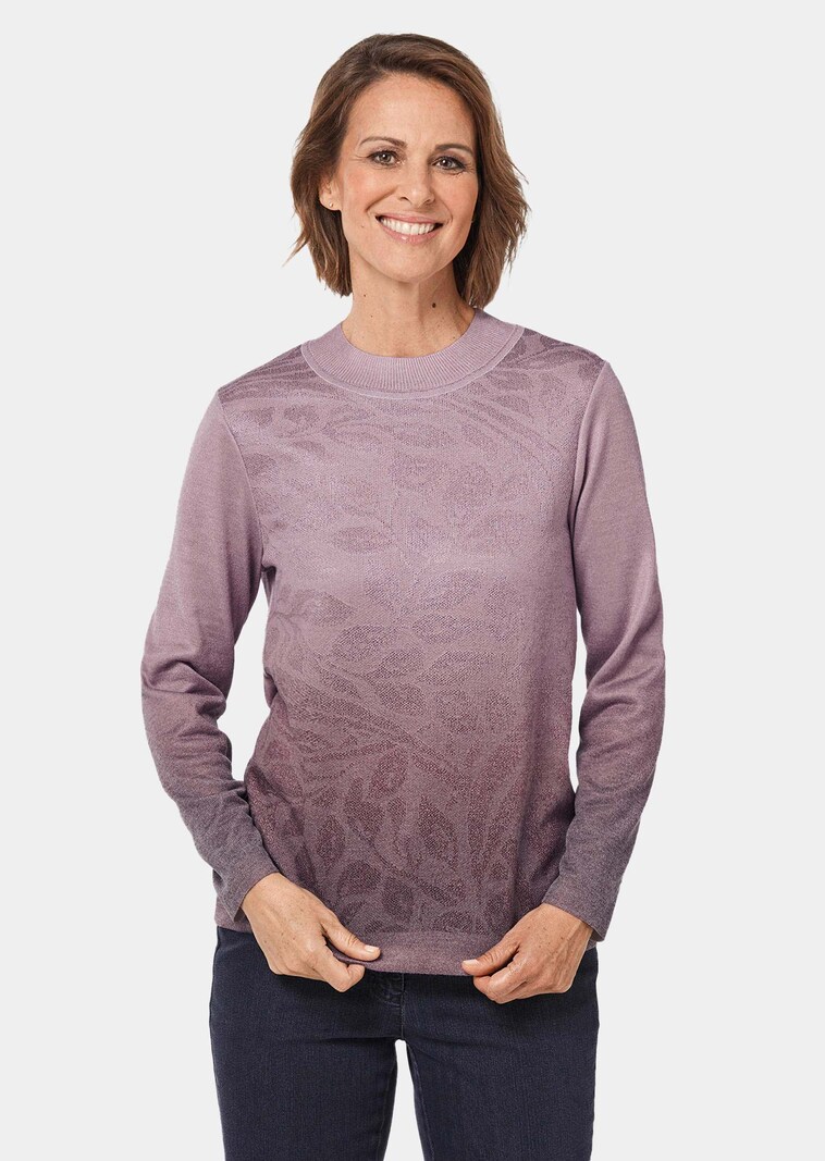 Lichte tricot pullover met een modern kleurverloop