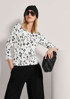 Shirt mit Fantasy-Print und Strass thumbnail 4