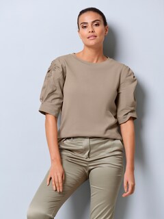 Shirt mit gerafftem Halbarm thumbnail 7