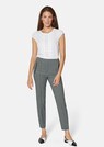 Slim-fit stretch trousers with Vichy check thumbnail 2