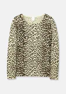 Rundhals-Pullover im Leo-Look thumbnail 6