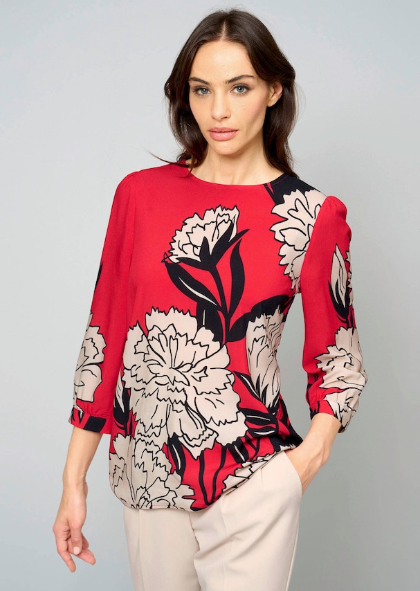 Bluse mit leichtem Ballonärmel
