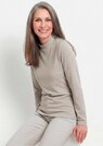 Shirt met lange mouwen en opstaande kraag, van katoen thumbnail 7