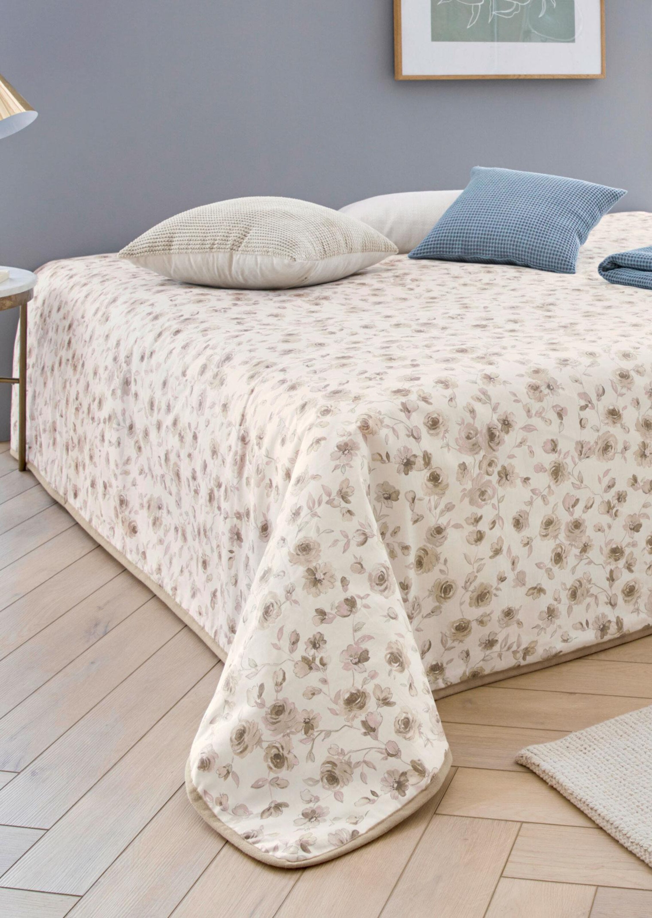 Plaid - taupe / à motifs - Gr. 135 x 210 cm de Goldner Fashion