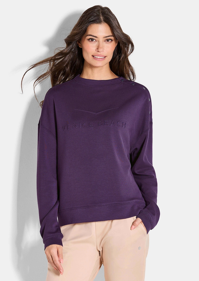 Sweat-shirt doux avec teneur en Modal