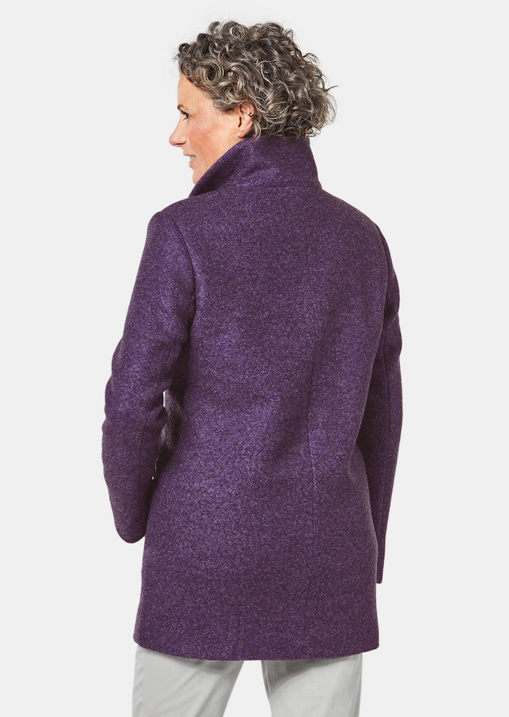 Doux manteau tendance avec de la laine 2