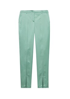 Satin trousers with front hem slits thumbnail 6