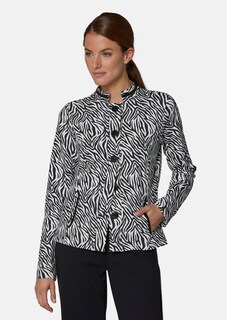 Komfort-Jacke mit Animal-Print thumbnail 1