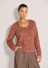 Sweatshirt aus Effektgarn in Federoptik thumbnail 1