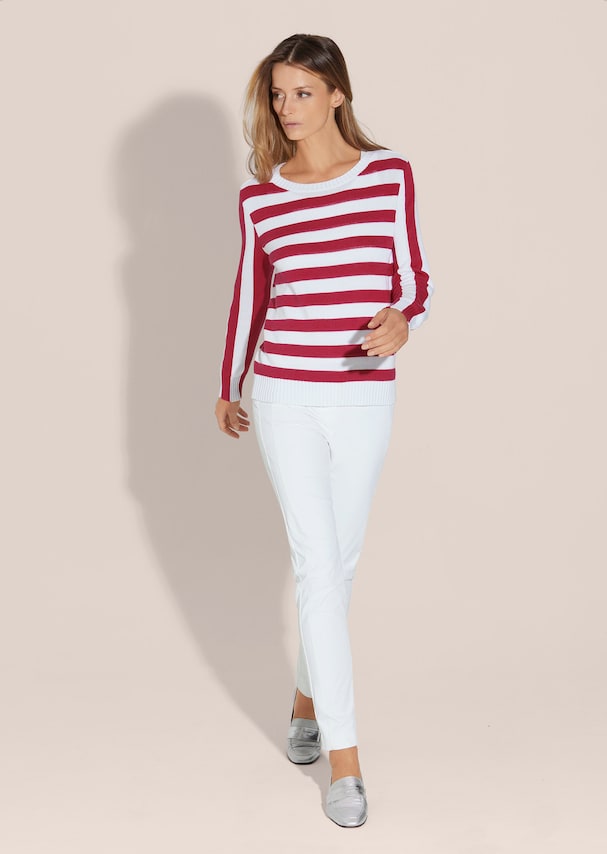 Striped jumper made from the finest Pima cotton 1