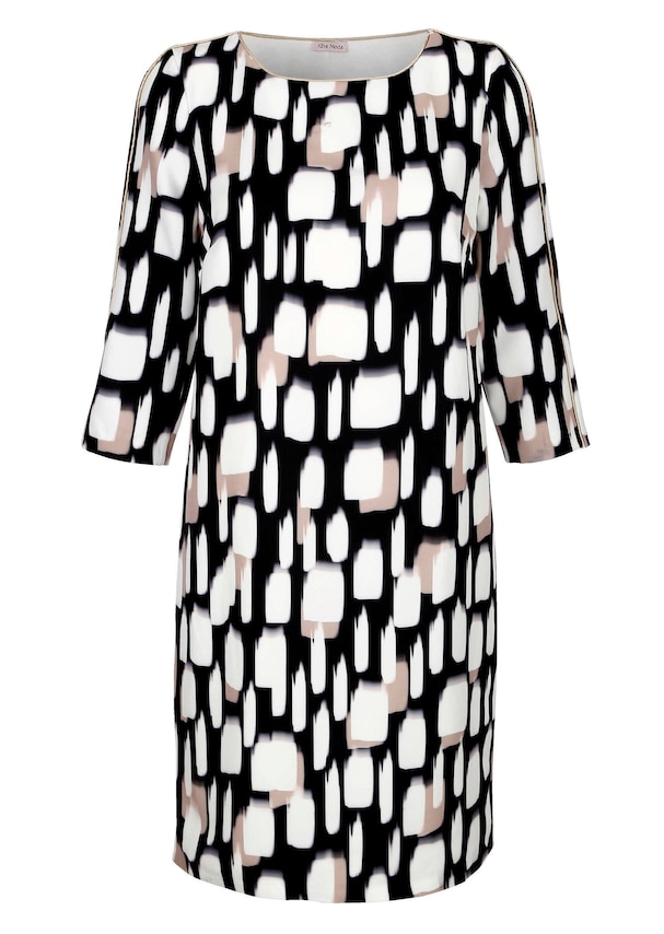 Etuikleid mit Paspelierungen aus elastischer Webware 5