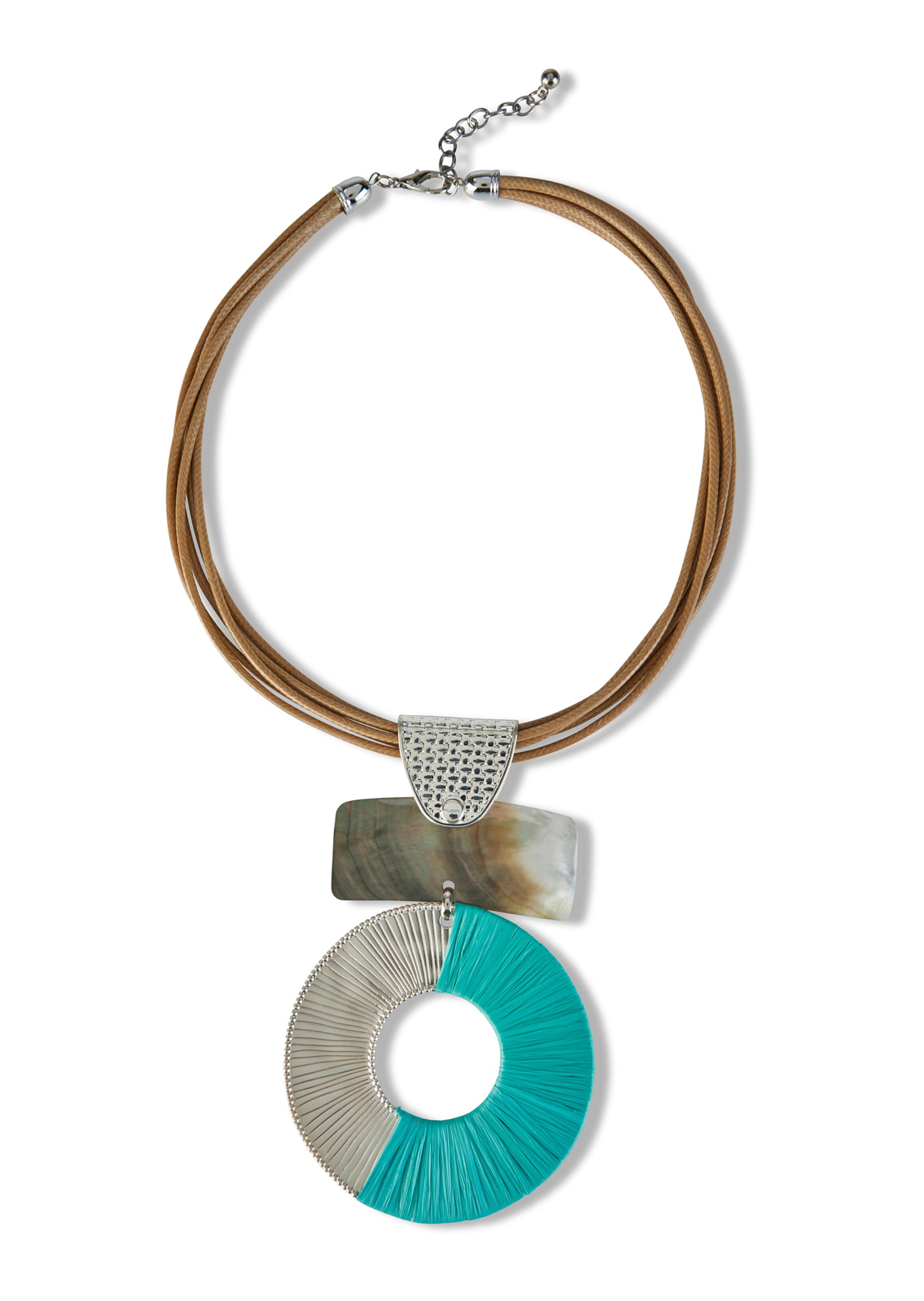 Collier mit dekorativem Metallring