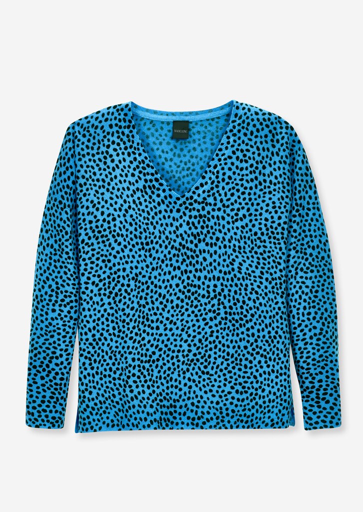 Oversize-Pullover mit abstraktem Leoprint 5