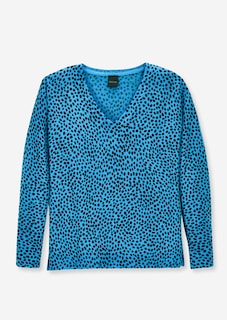 Oversize-Pullover mit abstraktem Leoprint thumbnail 6