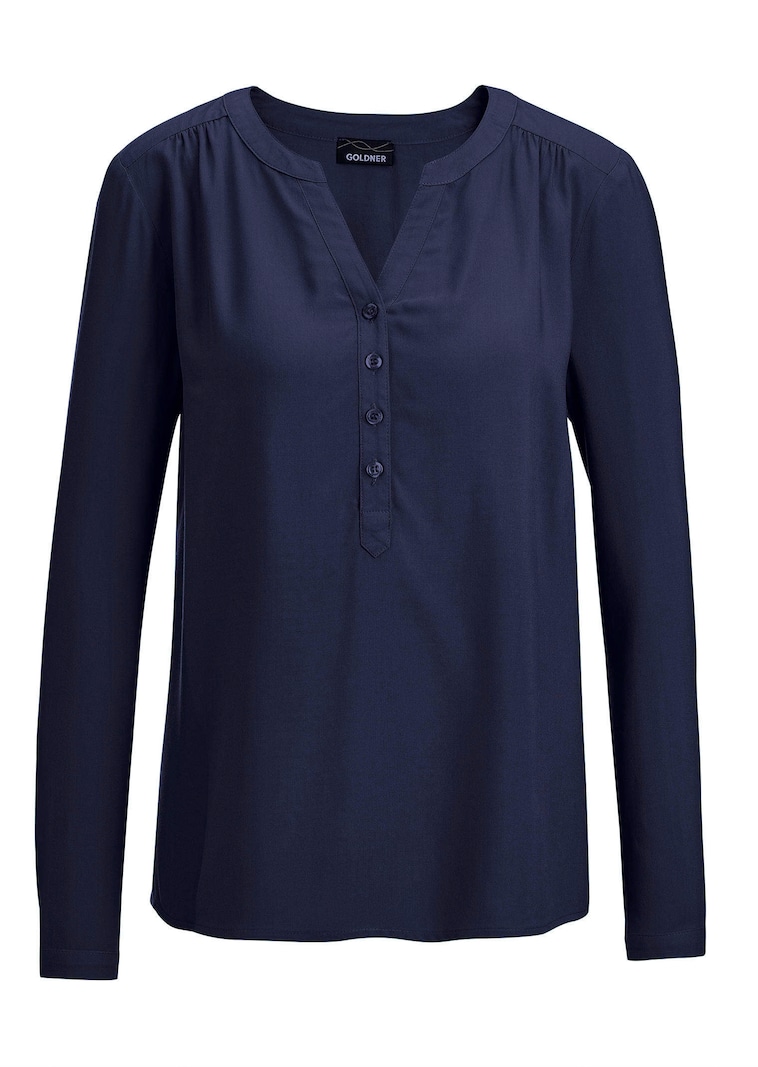Blouse van pure viscose
