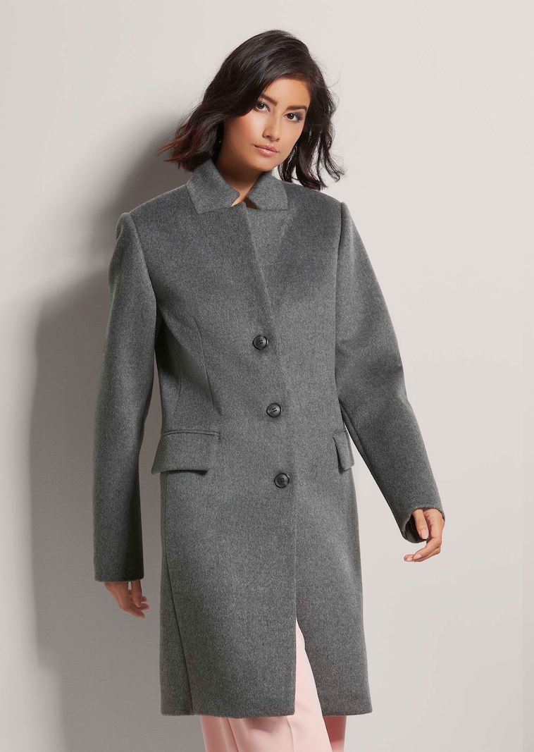 Kurzmantel mit Stehkragen