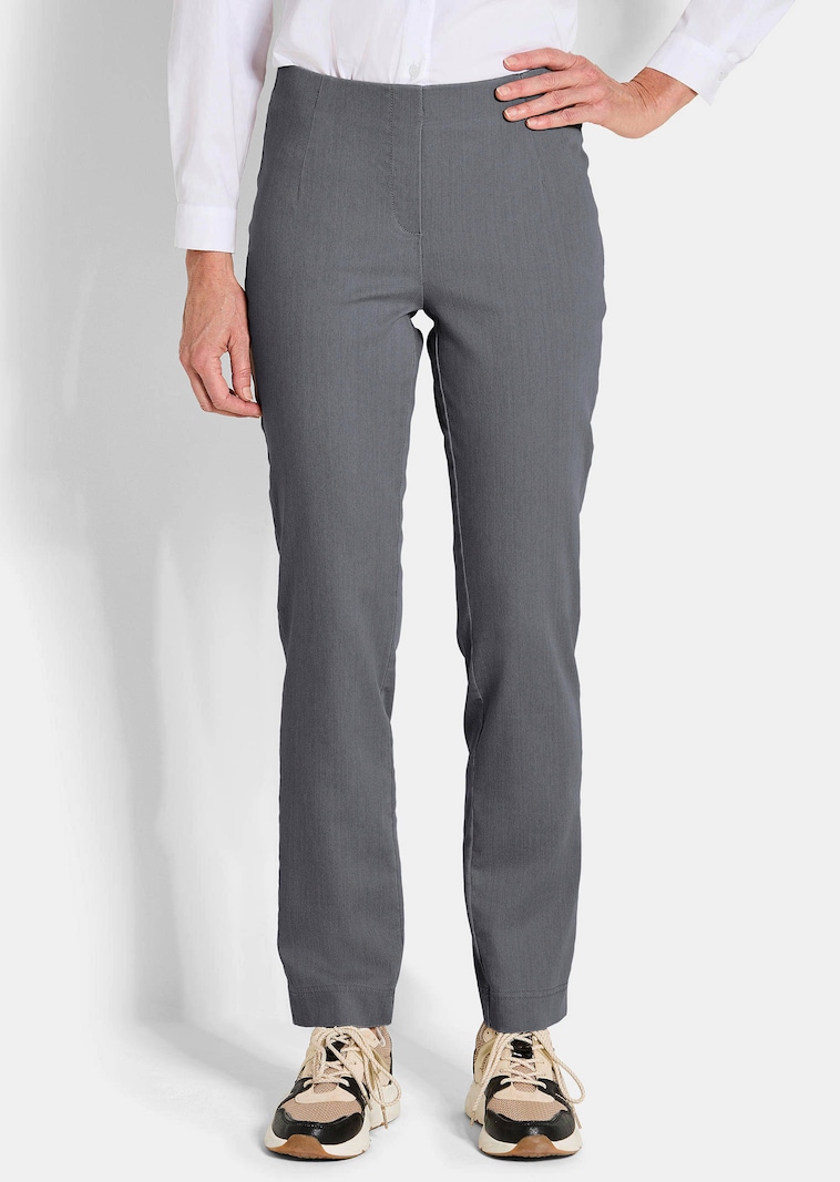 Pantalon en bengaline LOUISA, aspect jean