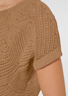Short-sleeved jumper with wavy texture thumbnail 5