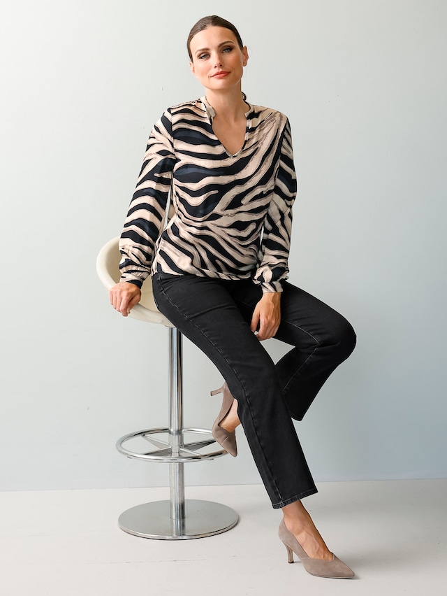 Bluse in Animaldessin 3
