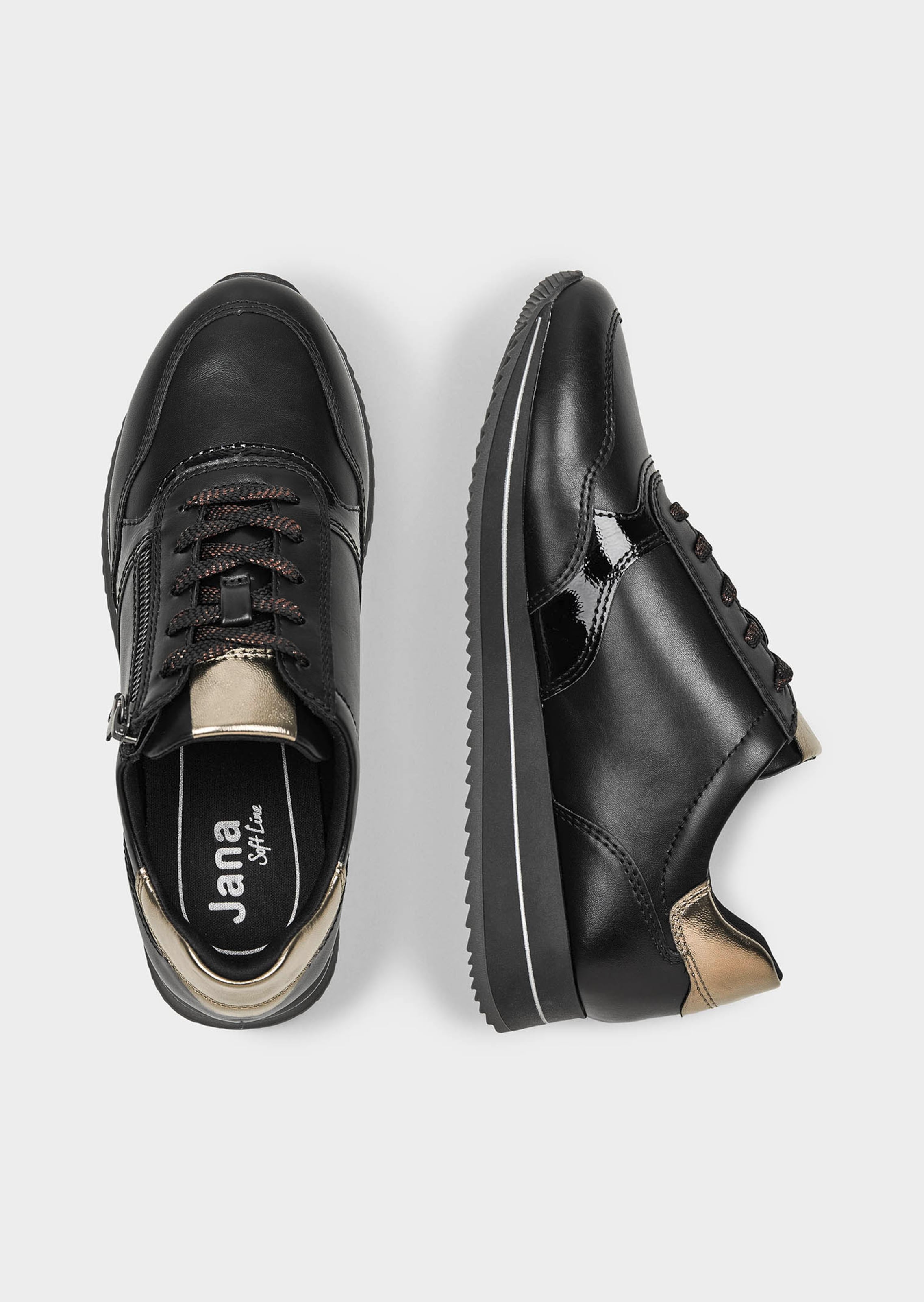 Sneakers avec zip - noir - Gr. 41 de Goldner Fashion