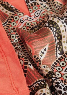 Bequemes Blusenshirt in Materialmix thumbnail 4