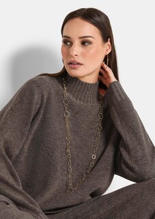 Weicher Pullover mit Seitenschlitzen thumbnail 3