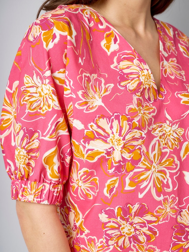 Bluse mit Gummizug am Ärmel 4