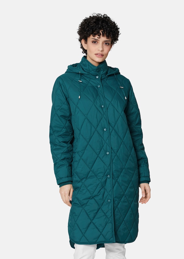 Manteau cintré à capuche - Mode femme