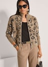 Jacquard-Strickblouson mit Leopardenmuster thumbnail 4