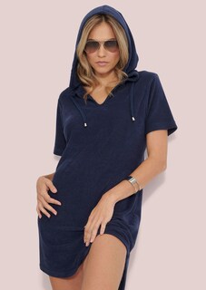 Terry cloth dress with hood thumbnail 3