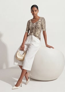 Rundhals-Shirt mit Animal-Print thumbnail 5