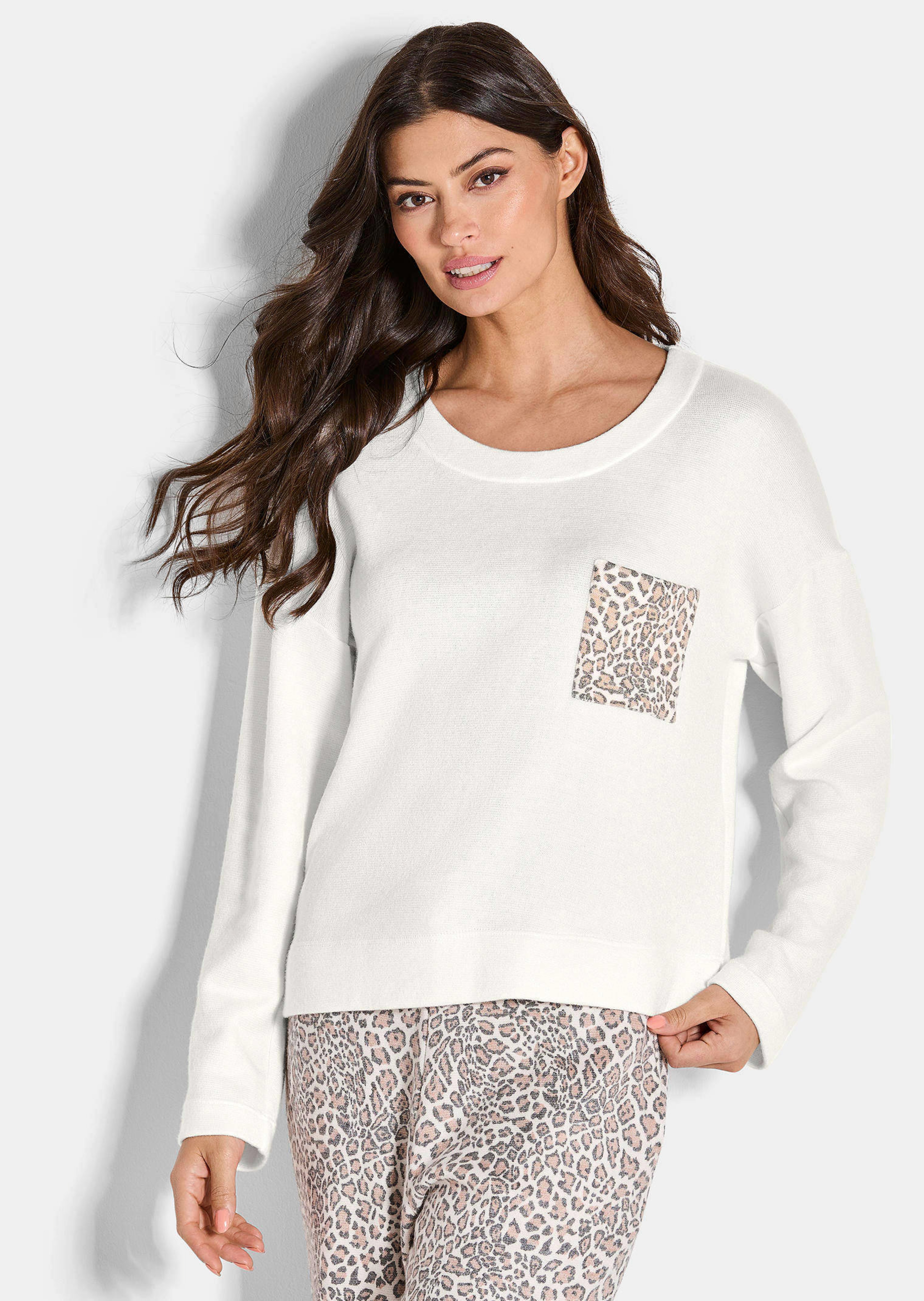 Sweatshirt in edlem Feinstrick