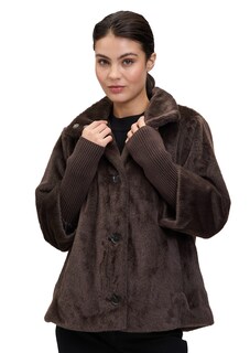 Übergangsjacke in Fell-Optik thumbnail 7