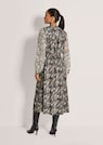 Kleid mit Schlangen-Print und Spitzen-Ärmeln thumbnail 3
