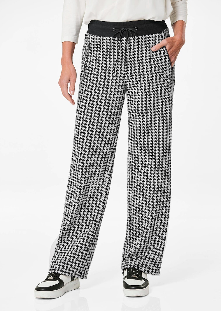 Joggpants VERA mit Hahnentritt-Muster